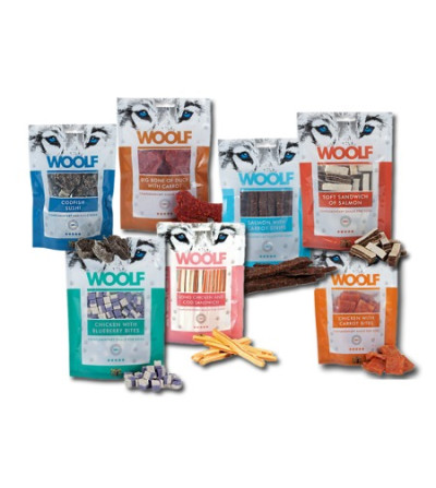 Woolf snacks semihumedos - Peluquería canina