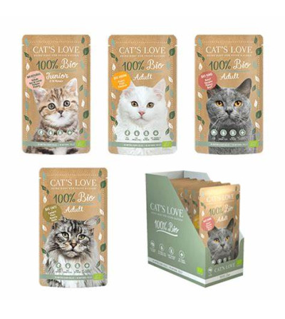 Cat`s Love comida humeda Bio - Peluquería canina Zubizuri