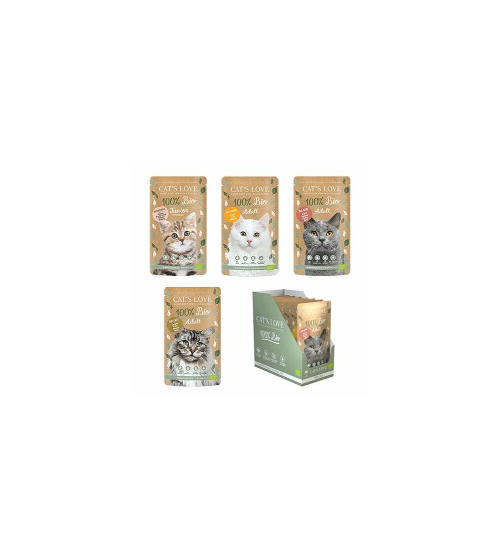 Cat`s Love comida humeda Bio - Peluquería canina Zubizuri